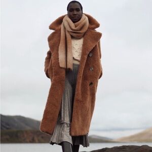 Like New Banana Republic Sherpa Officer Coat Oversized $720 Retail